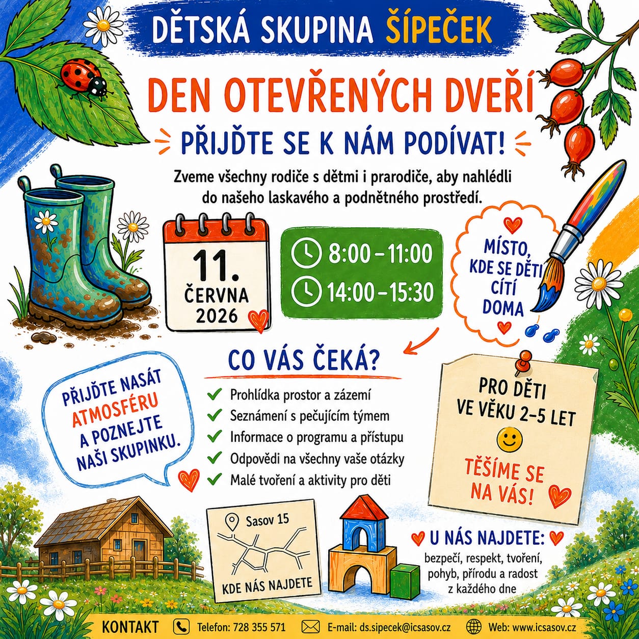 Den otevřených dveří v Dětské skupině Šípeček
